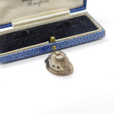 Sterling Silver Police Helmet Charm Pendant Vintage c1970