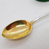 Edwardian Sterling Silver Gilt Westminster Abbey Souvenir Spoon Antique 1909