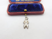 Sterling Silver Circus Acrobat Charm Pendant Vintage c1970