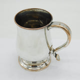 Victorian Old Sheffield Silver Plated Squirrel Crest Tankard Mug Antique c1860