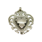 Sterling Silver Shield Form Fob Medal Antique 1938 Birmingham