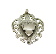 Sterling Silver Shield Form Fob Medal Antique 1938 Birmingham