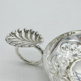Sterling Silver Floral Pattern 'Tastevin' Wine Cup Vintage 1983 Sheffield