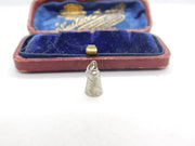 Sterling Silver Little Thimble Charm Pendant Vintage c1970