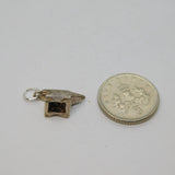 Sterling Silver Cockington Anvil Travel Souvenir Charm Pendant Vintage c1970
