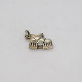 Sterling Silver Sneaker Boot Shoe Charm Pendant Vintage c1970s