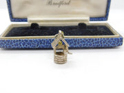 Sterling Silver Lucky Wishing Well Charm Pendant Vintage c1970