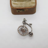 Sterling Silver Pennyfarthing Bicycle by Nuvo Charm Pendant Vintage c1970