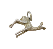 Sterling Silver Roe Deer Charm Pendant Vintage c1970s