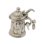 Sterling Silver Beer Stein Tankard Charm Pendant Vintage c1970