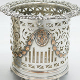 George III Regency Old-Sheffield Silver Plated Bottle Coasters Antique c1820s