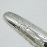 George II Sterling Silver Heraldic Crest Marrow Scoop Antique 1748 London