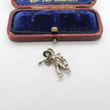 Sterling Silver Worker in the Field Charm Pendant Vintage c1970