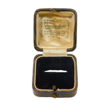 Edwardian Tooled Leather Jewellery Ring Box London Antique c1910