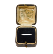 Edwardian Tooled Leather Jewellery Ring Box London Antique c1910