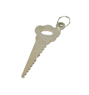 Sterling Silver Textured Hand Saw Charm Pendant Vintage c1970