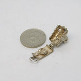 Sterling Silver Bird in the Camera Opening Charm Pendant Vintage c1970