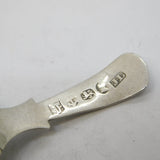 George IV Sterling Silver Floral Pattern Tea Caddy Spoon Antique 1829 Birmingham