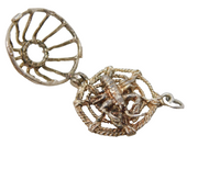 Sterling Silver Lobster Pot Charm Pendant Vintage c1970