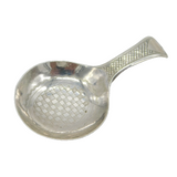 George III Sterling Silver Check Pattern Tea Caddy Spoon Antique 1810 Birmingham