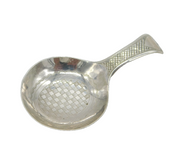 George III Sterling Silver Check Pattern Tea Caddy Spoon Antique 1810 Birmingham