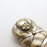 Victorian Austrian Silver Plated Baby in the Basket Novelty Vesta Case c1860