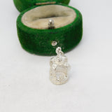 Sterling Silver Royal Crown Charm Pendant Vintage c1970
