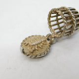 Sterling Silver Opening Lobster Pot Charm Pendant Vintage c1970