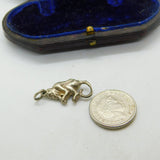 Sterling Silver Little Monkey Figurine Charm Pendant Vintage c1970