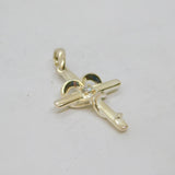 Sterling Silver CZ Intertwined Heart & Cross Charm Pendant Vintage c1970