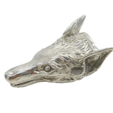 Sterling Silver Georgian Style Fox Mask Form Stirrup Cup Vintage 1960 London
