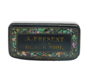 19th Century German Papier Mache 'A Present from Blackpool' Snuff Box Antique