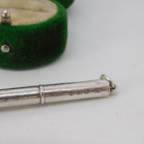 Victorian Sterling Silver Propelling Button Hook Fob Pendant Antique 1883