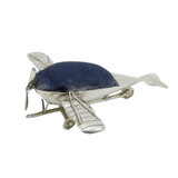 George V Sterling Silver Novelty Monoplane Pin Cushion Antique 1912 Birmingham