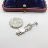 Sterling Silver and Enamel Beefeater Figurine Charm Pendant Vintage c1970