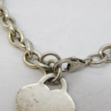 Sterling Silver Chunky Cable Link Chain Bracelet Vintage c1970 19cm Length
