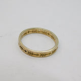 Sterling Silver Arrow Pattern Narrow Band Dress Ring Vintage c1970 Size L