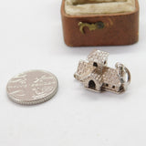 Sterling Silver Wedding in the Church Opening Charm Pendant Vintage c1970
