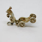 Sterling Silver Opening Motor Car Charm Pendant Vintage c1970