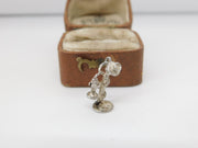 Sterling Silver Traditional Telephone Charm Pendant Vintage c1970