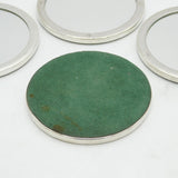 Set of Four Sterling Silver Mirrored Drinks Coasters Vintage 2003 Birmingham