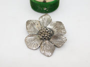 Scottish Miracle Silver Plated Flower Brooch Pin Vintage c1970