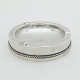 A.E Jones Arts & Crafts Sterling Silver Planished Ashtray Dish Antique 1931