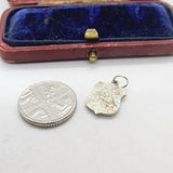 Sterling Silver and Enamel Seefeld Travel Shield Charm Pendant Vintage c1970