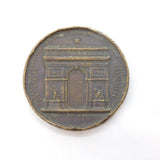 19th Century Napoleon Le Grand Arc de Triomphe Bronze Medal Antique c1830s