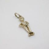 Sterling Silver Manneken Pis Charm Pendant Vintage c1970