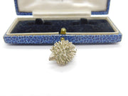 Sterling Silver Prickly Hedgehog Charm Pendant Vintage c1970