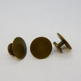 19th Century Set of Gold Fronted Gilt Metal Dress Studs Antique c1880s