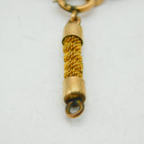 Victorian Gold Plated Honeycomb Link Watch Chain Antique c1880