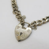 Sterling Silver Curb Link Charm Bracelet Vintage 1979 Birmingham